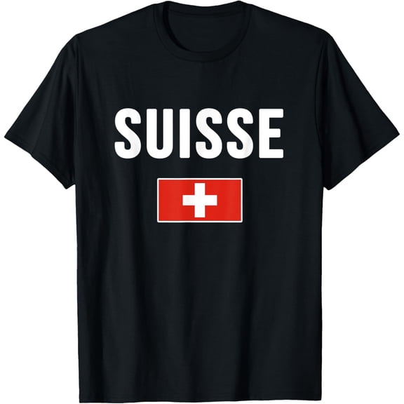 men and women can wear,Switzerland Swiss Flag Suisse Schweiz Svizzera T-Shirt