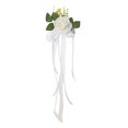 thumbnail image 4 of Decoraciones florales para silla Sunnimix para boda Blanco, 4 of 8