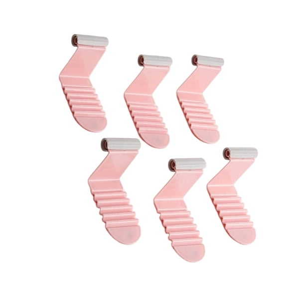 Riwesomey Sujetador de sábana antideslizante de 6 uds., Clip de fijación de sábana impermeable, soporte de sábana de plástico firme para cama, Artesanía Rosa Riwesomey TO005355-03