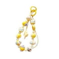 thumbnail image 1 of Llavero con cuentas, pulsera, llavero, pulsera, mochila, decoración, llavero de coche, abalorio decorativo, llavero, regalo de compromiso , AMARILLO, 1 of 9