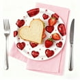 thumbnail image 6 of Upgraded Party Tableware Valentine Party Paper Plates, Diamond Heart Theme, 16pcs Valentine's Day Gifts, 6 of 8