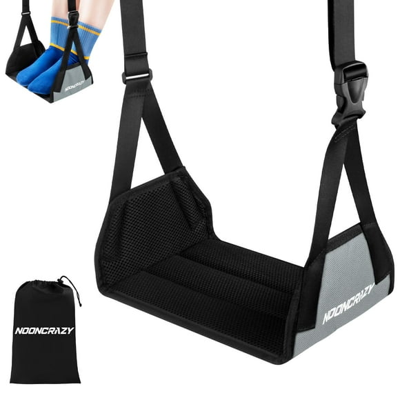 Hamaca para pies de avión NOONCRAZY, reposapiés portátil ajustable
