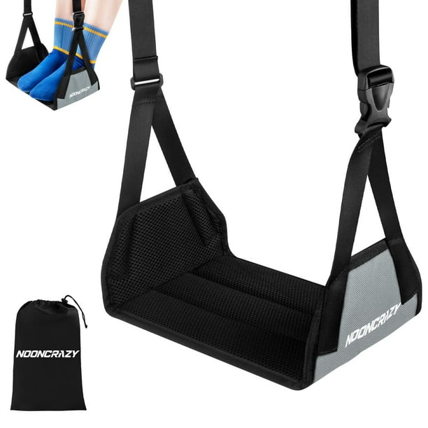 Hamaca para pies de avión NOONCRAZY, reposapiés portátil ajustable