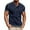 Navy, variant on YLSDY Fashion Mens Casual Henley Shirts Slim Fit Short Sleeve V Neck Gym Workout Athletic Muscle Shirts Front Placket Basic Tops Army Green XXXL