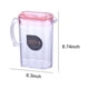 thumbnail image 3 of Hervidor de agua fría para refrigerador | Jarra grande de 2,2 L con tapa y pico vertedor | Recipiente de plástico transparente para jugo y té helado para cocina, fiestas o bares | Apto para, 3 of 6