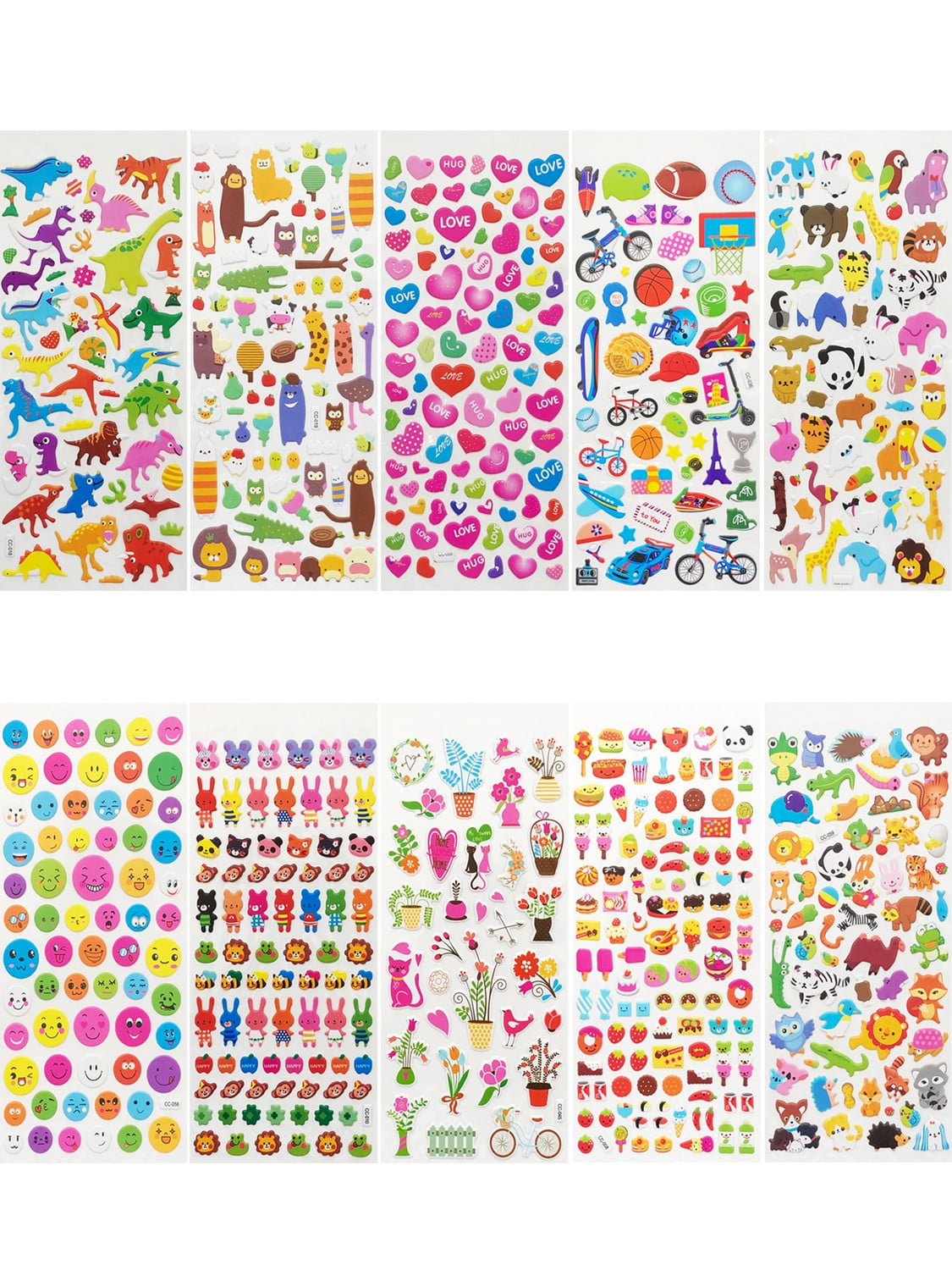 3 Sheets Kawaii Cats Animals Scrapbooking Bubble Puffy Stickers Reward KidYJK0 3 Sheets Kawaii Cats Animals Scrapbooking Bubble Puffy Stickers Reward KidYJK0