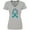Athletic Heather, variant on Inktastic Ovarian Cancer Awareness Ribbon Women's V-Neck T-Shirt