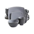 thumbnail image 5 of Gibson Home Soho Lounge Square 16 Pc. Dinnerware Set, Matte Gray, 5 of 5