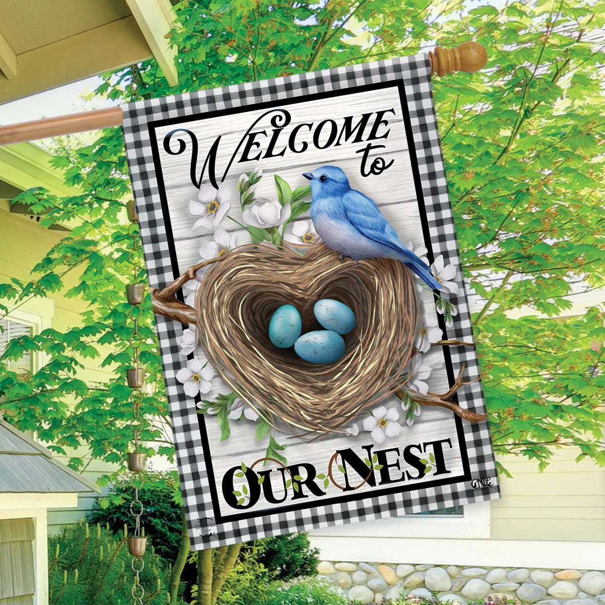 Briarwood Lane Welcome To Our Nest House Flag - Thumbnail 4