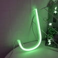 thumbnail image 5 of Letter Neon Lights, LED Neon Night Light Neon Lights Wall Decorative Night Light for Kids Bedroom Battery USB Operated Green, 5 of 8