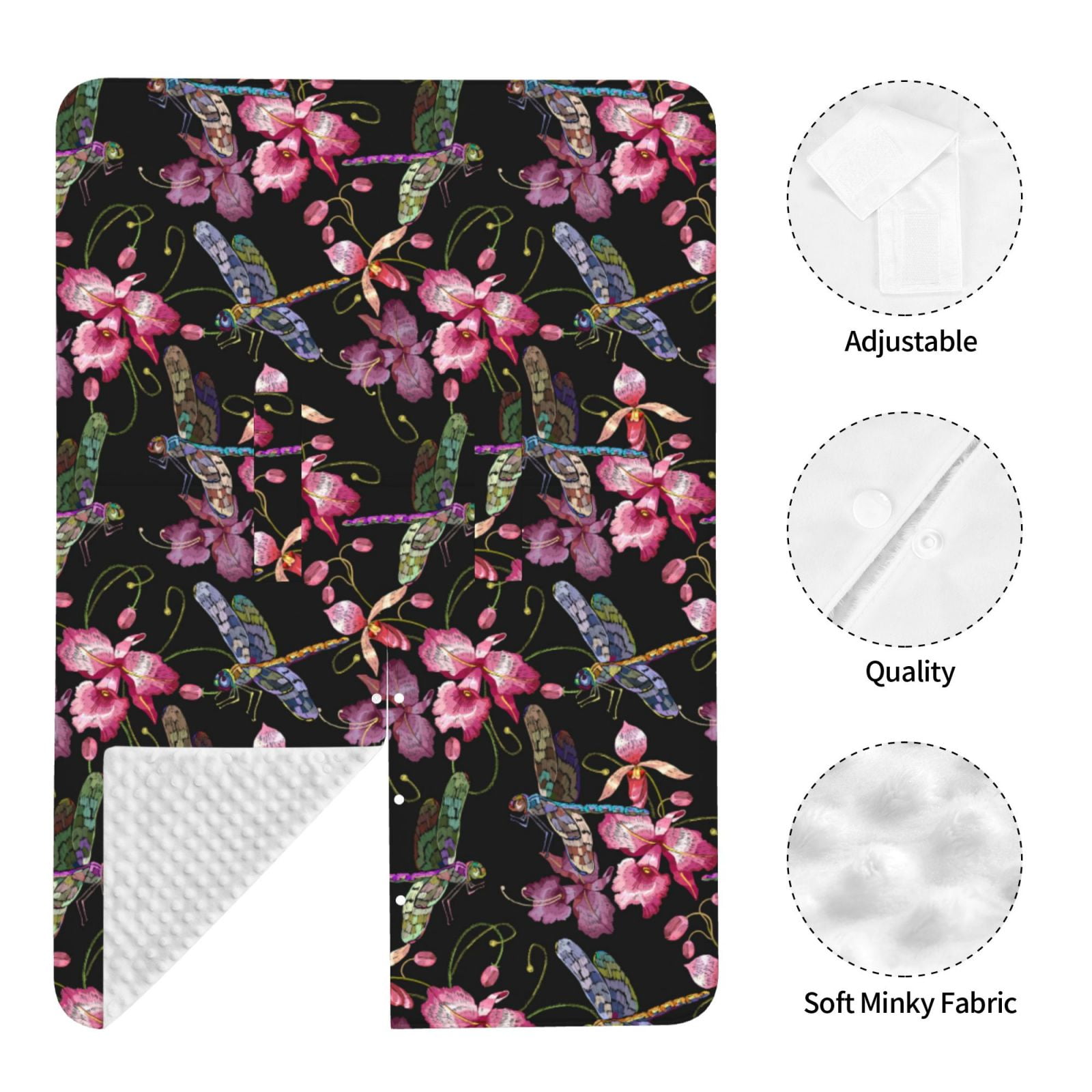 Car Seat Cover Baby - Dragonfly Pink Flower Breathable Infant Car Seat Cover for Baby Carseat, Lightweight Comfort Baby Essentials Must Haves Newborn Stuff for Girl Boy