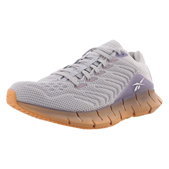 Reebok Zig Kinetica Girls Shoes Size 5.5, Color: Sterling Grey Mel/Violet Haze/Sunbaked Orange