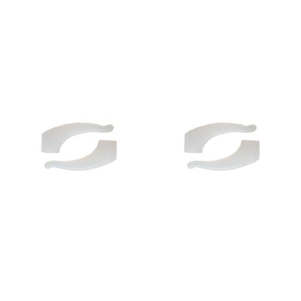 Qarigey Gafas Ear Grip Eyewear Retainer Antideslizante Anteojos cómodos Temple Tips 1 par Elástico Care Tools White Blanco 2piezas