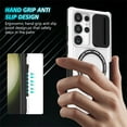 thumbnail image 2 of Decase Compatible with MagSafe Case for Samsung Galaxy S23 Ultra, Magnetic Invisible Ring Stand,Slim Shockproof Dual-Layer Anti-Scratch Slide Camera Lens Protector PC Back Cover Case, white, 2 of 8