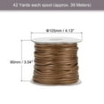 thumbnail image 2 of Beading Thread Bracelet Weave Bead Craft Cord 4mm 39M/Roll (42-Yards) Decorative String, Brown, 2 of 7
