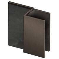 CRL DSSQ10RB Oil Rubbed Bronze Square Style Frameless Shower Door Stop