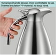 thumbnail image 5 of Jowenia 68 Oz Thermal Coffee Carafe, Stainless Steel Thermal Pot Long Lasting Insulation Double Walled Vacuum Thermos Insulated for Keeping Hot, Heat & Cold Retention, Tea Beverage Dispenser (Silver), 5 of 10