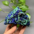 thumbnail image 2 of Natural Azurite Malachite Geode Crystal Mineral Specimen Stone Reiki US P2O7, 2 of 6