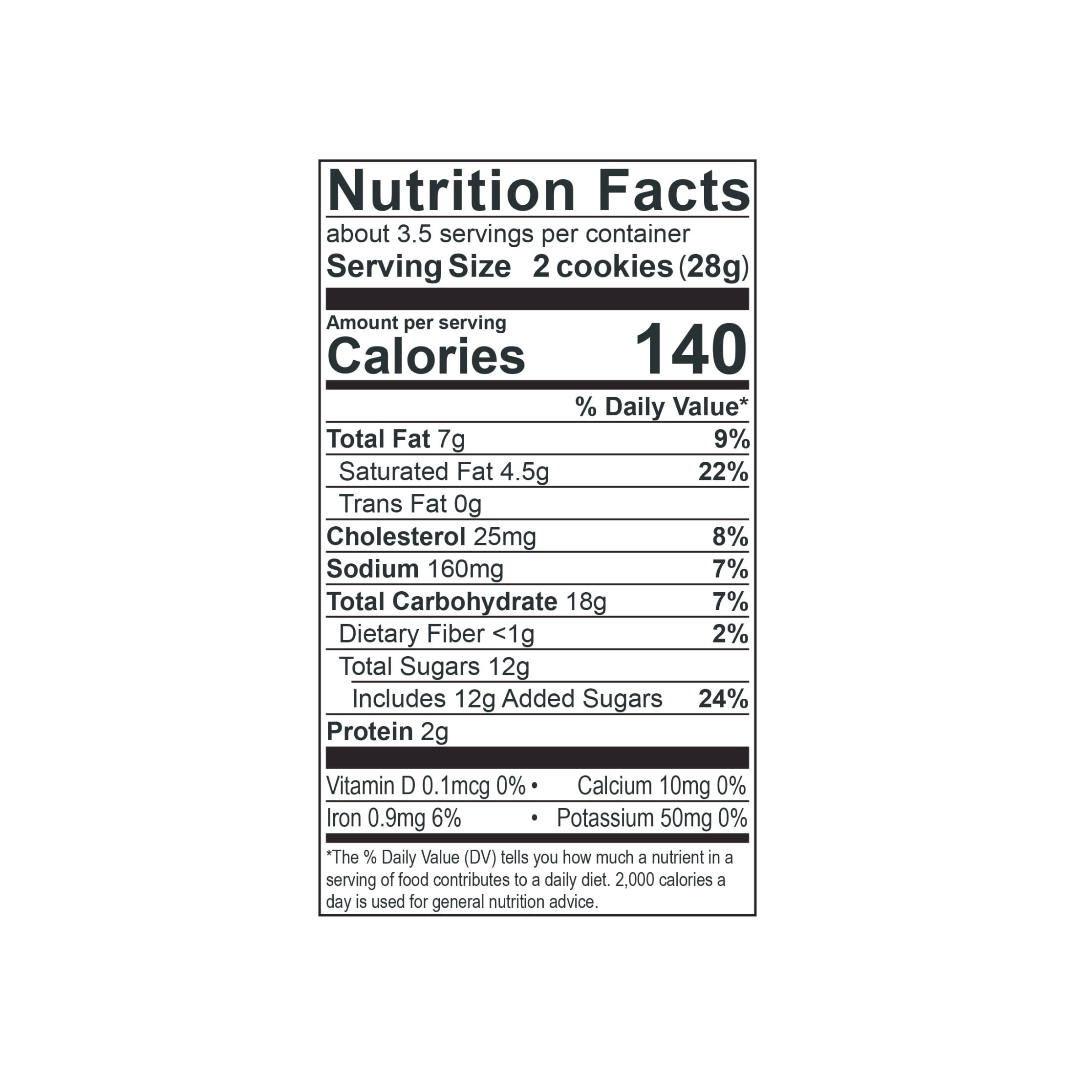 (4 pack) Tate's Bake Shop Chocolate Chip Cookies, 3.5 oz