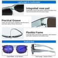 thumbnail image 6 of TINHAO Men's Polarized Fit Over Glasses Sunglasses Wear over Prescription Glasses with UV Protection, 6 of 7