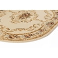 thumbnail image 5 of Bliss Rugs Medallion Traditional Floral Oval Rug for Living Room, Dining Room | Beige, 5'3''x7'3''Oval, 5 of 7