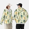thumbnail image 3 of Rocae Seahorse Print Breathable Sun Protection Hoodie Quick-Dry Lightweight Long Sleeve Hoodie Unisex Running Sports Shirt, 3 of 9
