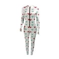 thumbnail image 2 of FOCUSNORM Combinaison de Noël Imprimée pour Femmes, Manches Longues, Col Rond, 2 of 6