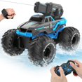 thumbnail image 1 of Coche RC BEZGAR 1:16 Monster Truck anfibio con pistola de agua 6-12, 1 of 6