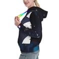 thumbnail image 2 of Balery 2025 Happy New Year 2 Pattern Womens Long Sleeve Hoodie, Pullover Hooded Sweatshirt, Kangaroo Pocket Hoodie with Eye-catching Drawstrings-XX-Large, 2 of 7