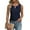 Navy Blue, variant on Qaspx Summer Tank Tops for Women Casual Sleeveless Blouses Loose Dressy Work Shirt Crewneck Lightweight Tops
