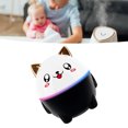 thumbnail image 4 of Humidificador lindo para mascotas, humidificador de escritorio con iluminación hidratante de niebla fina para dormitorio, oficina, Panda de 230ml, 4 of 10