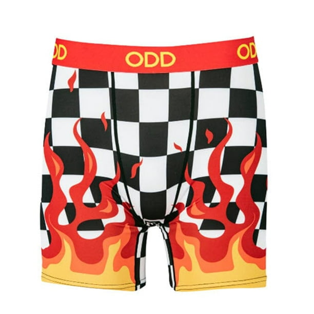 Odd Sox Checkered Flames Boxer Shorts 