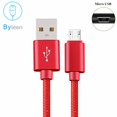 thumbnail image 2 of Cable Micro USB trenzado para sincronización de datos, Cargador USB para Samsung S7 edge, HTC, LG, Huawei, Xiaomi redmi Android, Cables de 1m/2m/3m1 m Gao Jinjia LED, 2 of 2