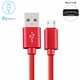 thumbnail image 2 of Cable Micro USB trenzado para sincronización de datos, Cargador USB para Samsung S7 edge, HTC, LG, Huawei, Xiaomi redmi Android, Cables de 1m/2m/3m3 m Gao Jinjia LED, 2 of 2