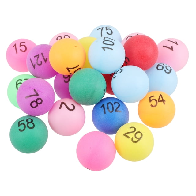 Numbered Table Tennis Balls for Play Assorted Color PP Material 150pcs Game Night Fun