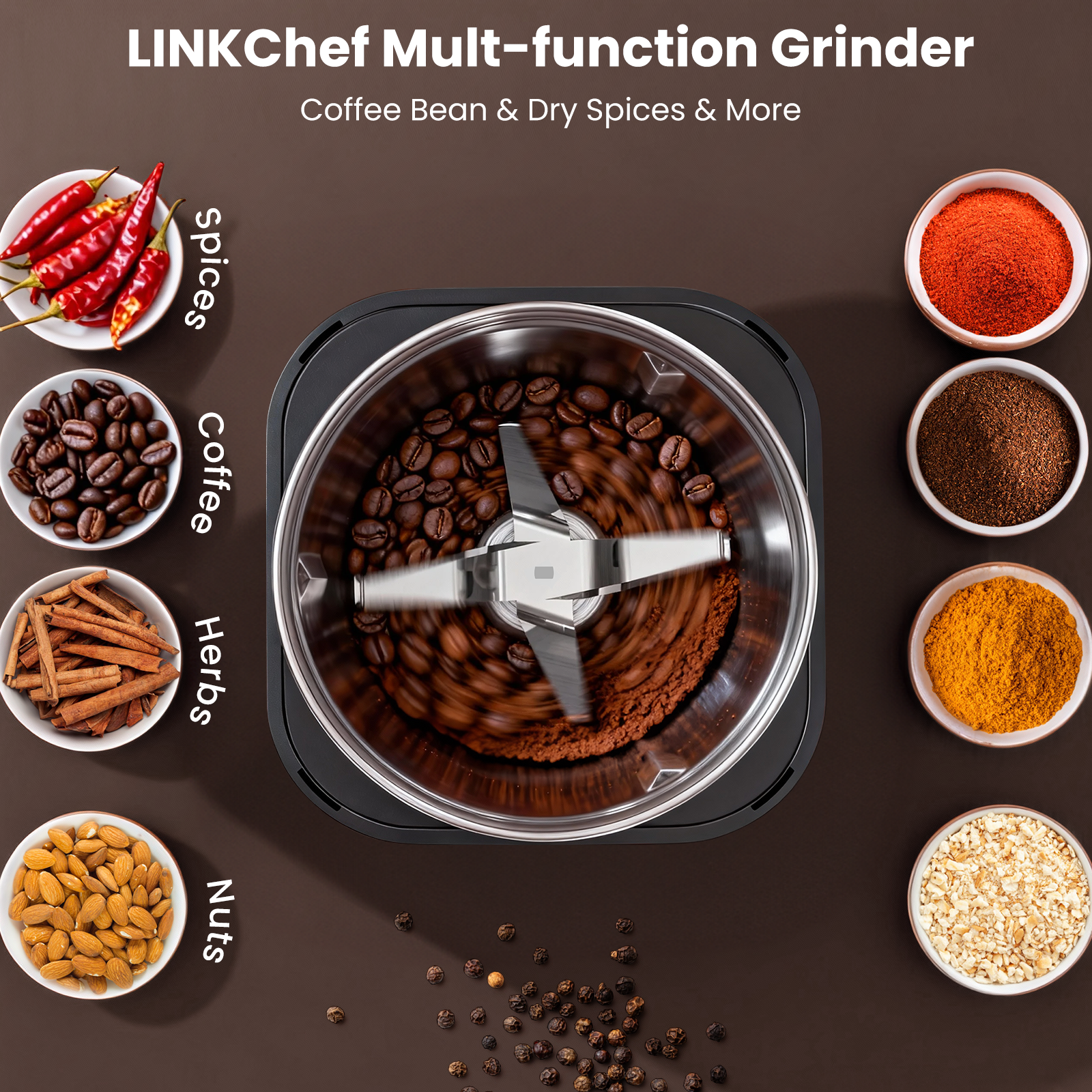 LINKChef Electric Coffee Grinder photo 2