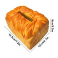 thumbnail image 3 of AuroraX Hamburger/Bread Tissue Box Cover, Large Capacity Facial Paper Tissue Box,Kitchen Office Living Room Room Decor -Yellow, 3 of 6