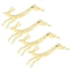 thumbnail image 3 of Soporte para palillos dorado, soporte para palillos de 4 piezas, soporte para cucharas con forma de perro más suave, soporte para palillos, valor excepcional, 3 of 14