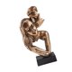 thumbnail image 3 of Escultura de pareja de arte abstracto, figura de amor, escultura de beso de pareja para sala de estar Color de latón, 3 of 9