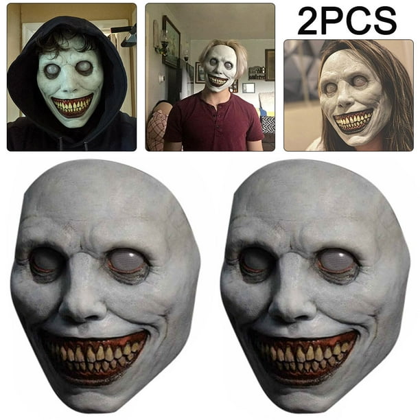 Máscara Terror Btafrte Cara Blanca Halloween Ojos Blancos Exorcista