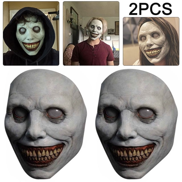 Máscara Terror Btafrte Cara Blanca Halloween Ojos Blancos Exorcista