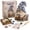 Style D, variant on DIY Layered Fabric Craft Kit, Handmade Sew Art Project, Storybook Tabletop Decoration, Relaxing Needlework Set