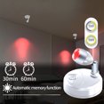 thumbnail image 2 of LED Spot Lights, Indoor Wireless Battery Operated Small Spotlight with Remote Control RGB+Mini Accent Lights w/Dimmer & Timer for Lighting up Artwork Painting Display (2-Pack), 2 of 6