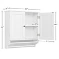 thumbnail image 3 of Yaheetech Wall Mounted Cabinet Kitchen/Bathroom Wooden Medicine Hanging Storage Organize, 3 of 10