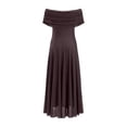 thumbnail image 4 of DGMIOCS Women’s Bodycon Mesh Sleeveless Dress for Everyday Wear with Sheer Panels delivers Elegant Fit and Confident Style for Any Season Coffee XL, 4 of 6
