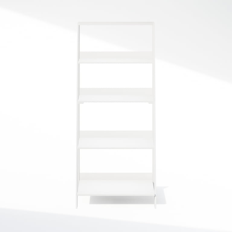 Furinno Ladder Bookcase 5-Tier, White photo 2