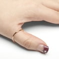 thumbnail image 2 of Floreo 10k Yellow Gold or White Gold or Rose Gold 1.5mm Curved Thumb Ring, Sizes 7-31, 2 of 3