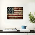 thumbnail image 2 of JEUXUS  Large Old Vintage American Flag Canvas Prints Wall Art Pictures for Living Room Office Home Decorations Modern Abstract Landscape Artwork 16x12inch, 2 of 6