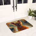thumbnail image 5 of Non Slip Door Mat, Maple Leaf Meditating Chihuahua Fast Drying Bath Tub Mats, Absorbent Bathroom Rugs Entrance Welcome Mat, Bath MatS for Tub, Floor, Home, Kitchen, Hotel,16x24in, 5 of 7