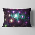thumbnail image 2 of Designart Far Bright Colorful Space Galaxy - Abstract Throw Pillow - 12x20, 2 of 5